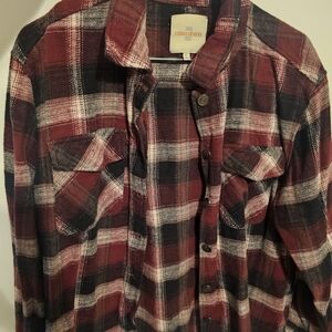 Men's Red Plaid Shirt